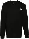 The North Face Black Wander Long Sleeve T-shirt In Schwarz