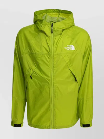 The North Face Elastic Cuffs Hooded Design Side Zip Pockets In Green