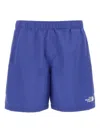 The North Face Bermuda Shorts With Water Theme And Pockets In Blue
