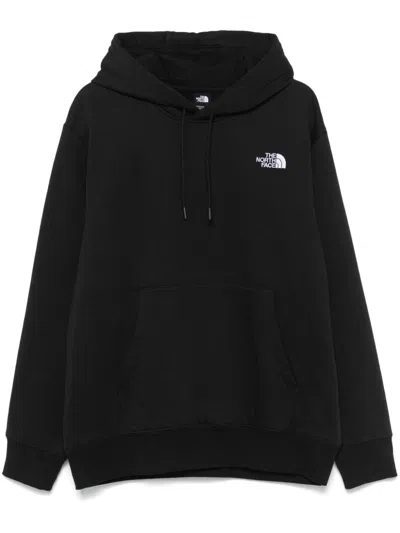 The North Face Embroidered-logo Hoodie In Black