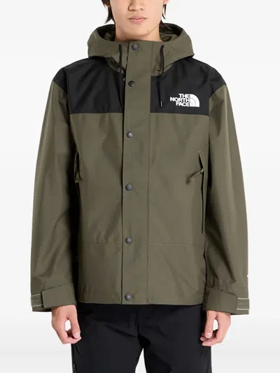 The North Face Embroidered-logo Jacket In Green