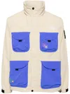 The North Face Embroidered Zip-up Military Jacket In Neutrals