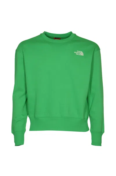 The North Face Essential Crewneck Sweatshirt In Optic Emerald