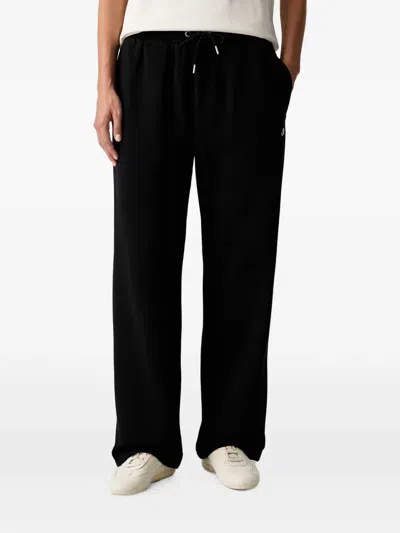 The North Face Essential Logo-embroidered Drawstring Track Pants In Black
