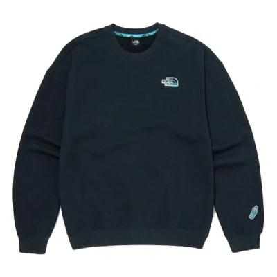 The North Face Essential Overfit Eco Sweater 'black' In Blue
