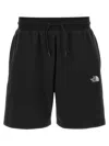 The North Face Black Cotton-blend Shorts With Logo