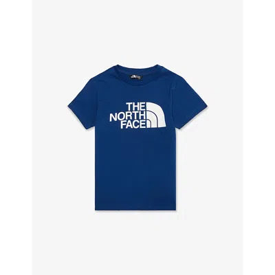 The North Face Kids' Easy Crew-neck Cotton-blend T-shirt 6-20 Years In Estate Blue