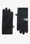 The North Face Etip Logo Patch Gloves In Black