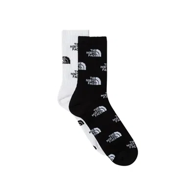 Pre-owned The North Face Everyday Crew Socks (2 Pairs) 'tnf Black/tnf White' | Men's Size L