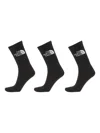 The North Face Everyday Standard Crew Socks (pack Of Three) In Black