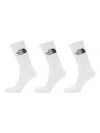 The North Face Everyday Standard Crew Socks (pack Of Three) In White