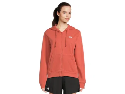 The North Face Evolution Embroidered Full Zip Hoodie In Brown