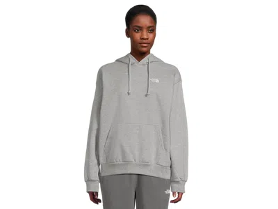 The North Face Evolution Embroidered Oversized Hoodie In Gray