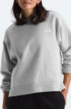 The North Face Evolution Fleece Sweatshirt In Tnf Light Grey Heather