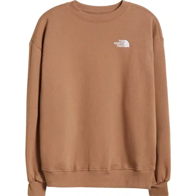 The North Face Evolution Oversize Crewneck Sweatshirt In Latte