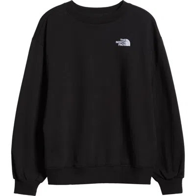 The North Face Evolution Oversize Crewneck Sweatshirt In Tnf Black
