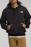 The North Face Black Embroidered Hoodie In Tnf Black