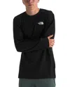 The North Face Mens Nse Graphic-print Raglan-sleeve Cotton-jersey Sweater Tnf Black Xl