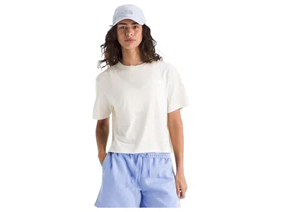 The North Face Evolution Simple Dome Crop Relaxed Short Sleeve T-shirts In White