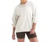 The North Face Evolution Simple Dome Oversized Crewneck Sweatshirt In White Dune In Neutral