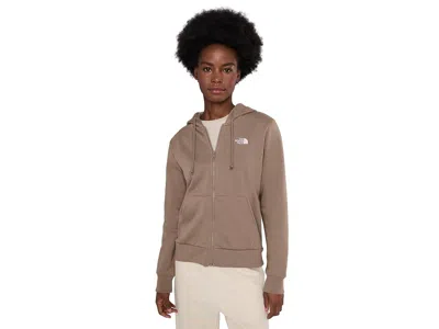 The North Face Evolution Simple Dome Regular Full Zip Hoodie Women's Sweatshirt Garnet: Lg, Cotton/polyester In Brown