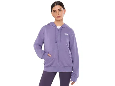 The North Face Evolution Simple Dome Regular Full Zip Hoodie Women's Sweatshirt Grounded Plum: Md, Cotton/polyester In Yellow