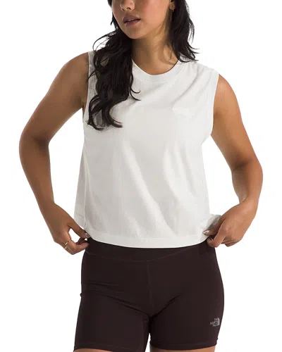 The North Face Evolution Tank In White Dune