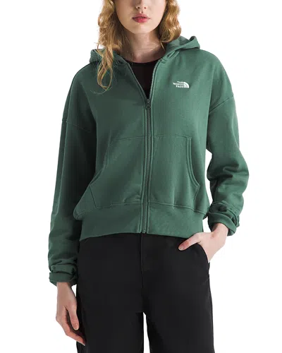 The North Face Evolution Zip Hoodie In Duck Green