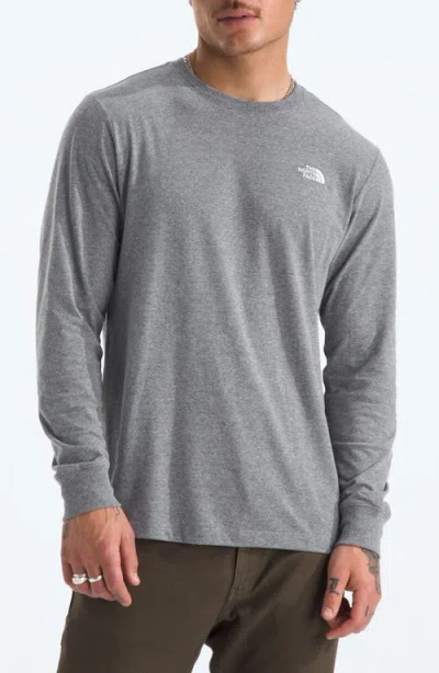 The North Face Evolutions Long Sleeve T-shirt In Gray