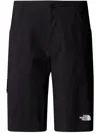 The North Face Logo Print Cyclist Bermuda In Black