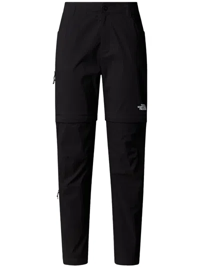 The North Face Exploration Straight-leg Convertible Pants In Black
