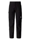 The North Face Womens Exploration Convertible Regular Straight Trousers In Black