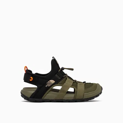 The North Face Explore Camp Sandals In Forest Olive/tnf Black