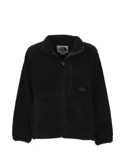 The North Face Extreme Pile 2 Fleece Zip-up Bomber Jacket In Black