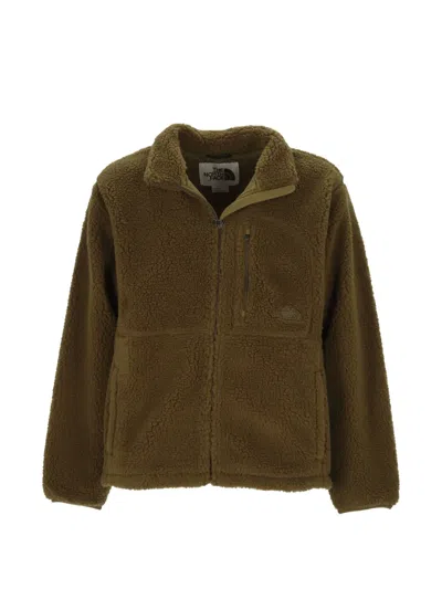 The North Face Two-point Adjustable Inner Hem Jacket With Full-length Center-front Zipper In Green