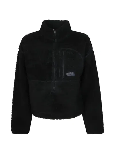 The North Face Extreme Pile 2 Logo-embroidered Fleece Jacket In Black