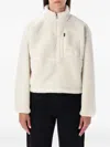 The North Face Extreme Pile Pullover Fleece With Zip In White