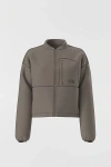 The North Face Extreme Pile Fleece Full Zip Jacket In Taupe, Women's At Urban Outfitters In Metallic