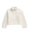 The North Face Extreme Pile Jacket In White Dune