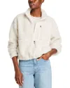 The North Face Off-white Extreme Pile Sweatshirt In White Dune/tnf Black
