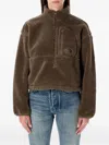 The North Face Extreme Pile-texture Half-zip Pullover In Brown