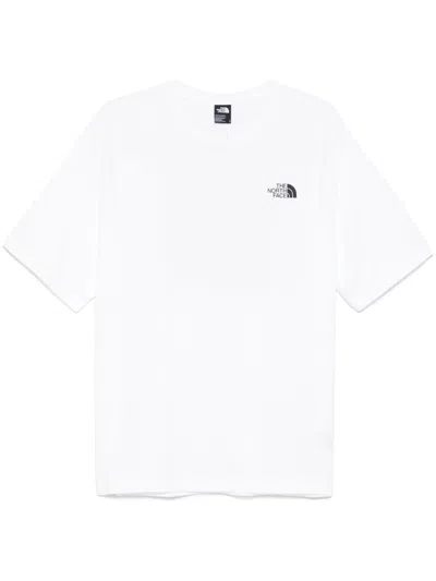 The North Face Crew Neck T-shirt In Bianca With Logo In White