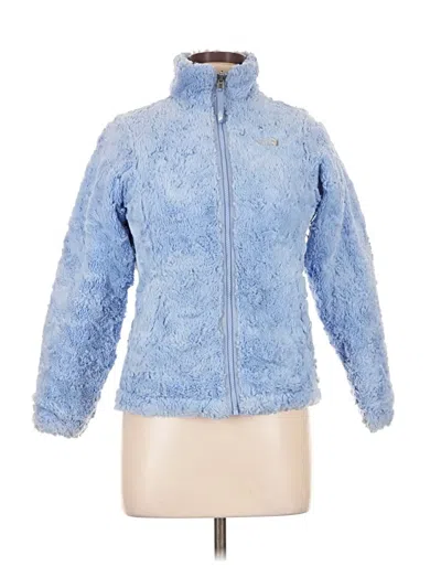 Pre-owned The North Face Faux Fur Jacket In Blue