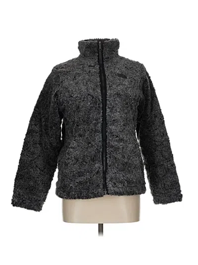 Pre-owned The North Face Faux Fur Jacket In Gray