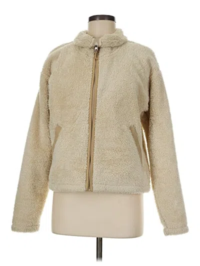 Pre-owned The North Face Faux Fur Jacket In Ivory