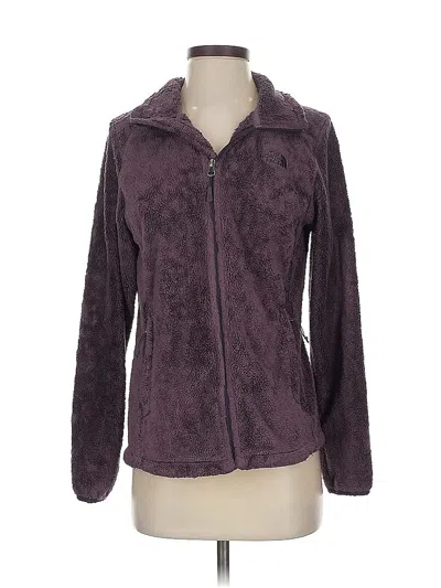 Pre-owned The North Face Faux Fur Jacket In Purple