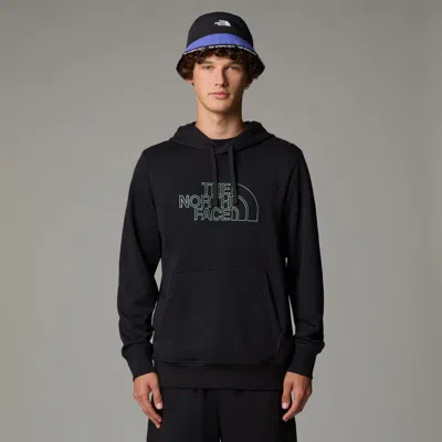 The North Face Logo Front Pocket Hoodie In Black