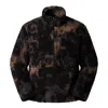 The North Face Mens Tnf Black Light Refract Extreme Pile High-neck Woven Sweatshirt Xl In Black