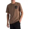 The North Face Fine Cotton Blend Logo Graphic T-shirt In Latte