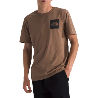 The North Face Fine Cotton Blend Logo Graphic T-shirt In Latte